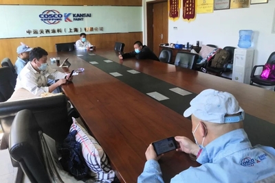 中远关西金山工厂按下复工“重启键” 计算机及办公设备维修业务全面恢复